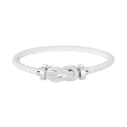 [AuraEcho]CHANCE LARGE 8 FIGURE BUCKLE NO DIAMOND BRACELET SILVER