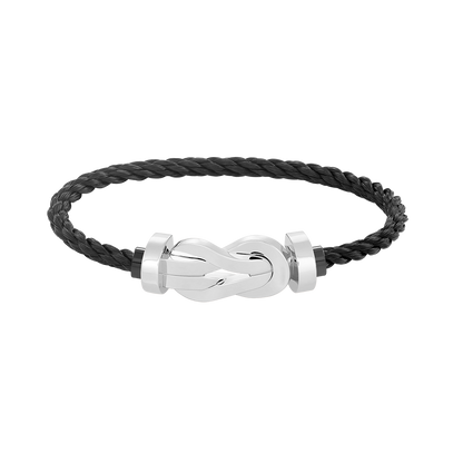 [AuraEcho]CHANCE LARGE 8 FIGURE BUCKLE NO DIAMOND BRACELET SILVER