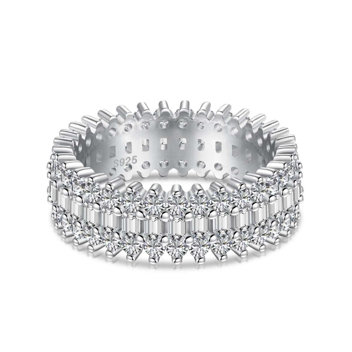 [AuraEcho]Ornate Colorful Radiant Cut Daily Ring