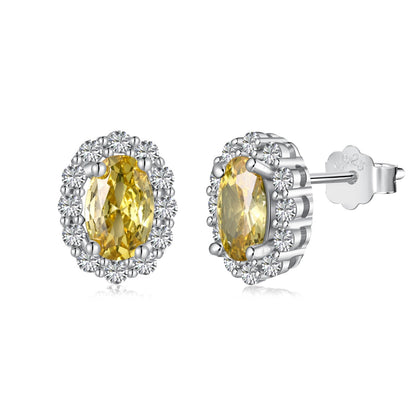 [AuraEcho]Delicate Unique Oval Cut Daily Earrings