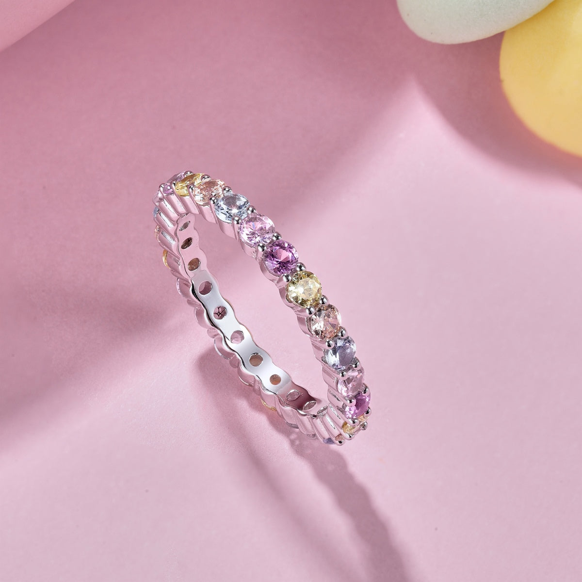 [AuraEcho]Dazzling Resplendent Round Cut Party Ring