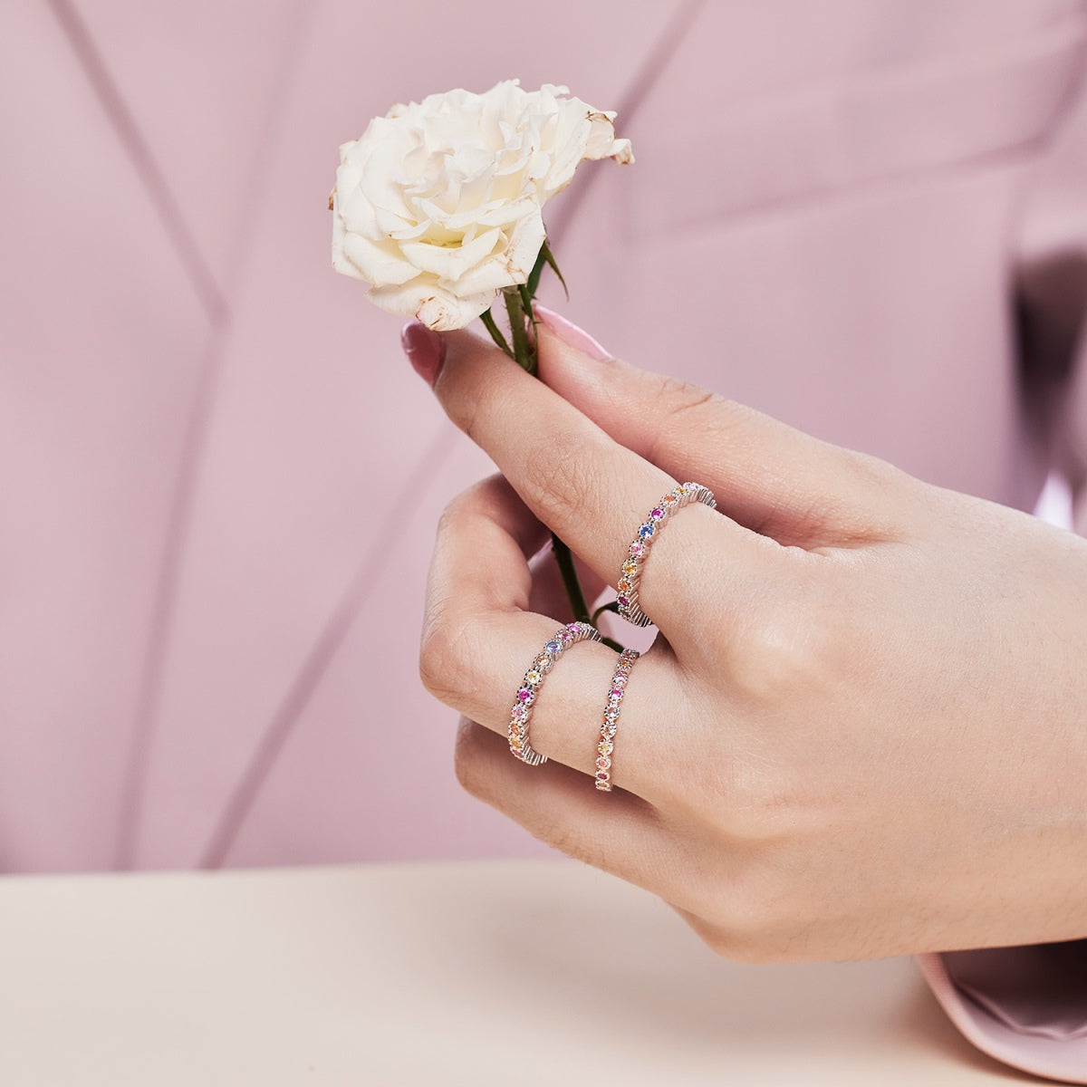 [AuraEcho]Elegant Energetic Round Cut Daily Ring