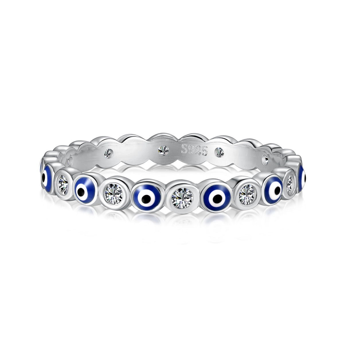 [AuraEcho]Sparkling Vibrant Round Shape Daily Ring