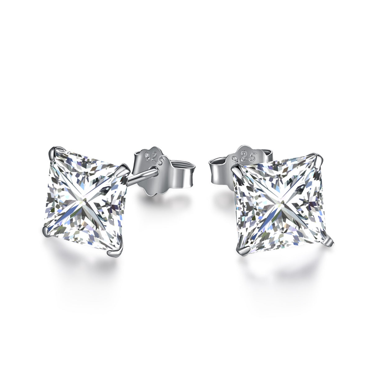 [AuraEcho]Ornate Square Shape Earrings