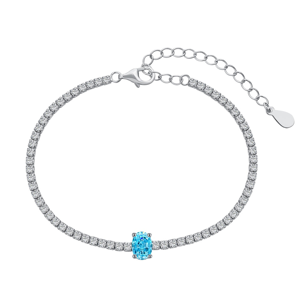 [AuraEcho]0.75 Carat Exquisite Oval Cut Daily Bracelet