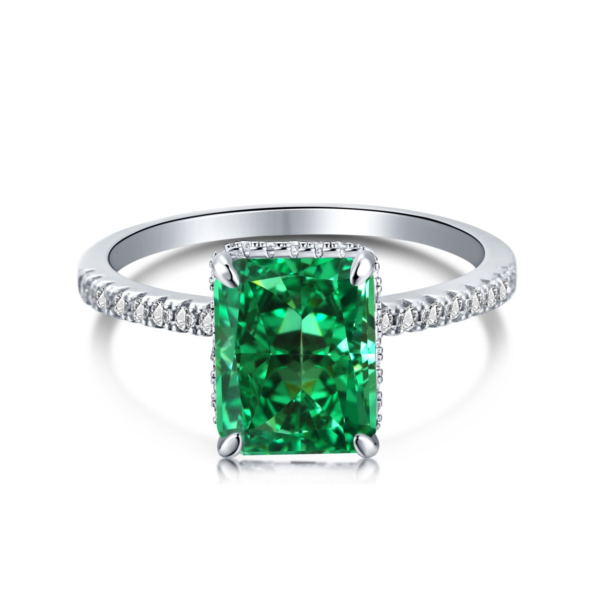 [AuraEcho]4.0 Carat Luxurious Engagement Ring