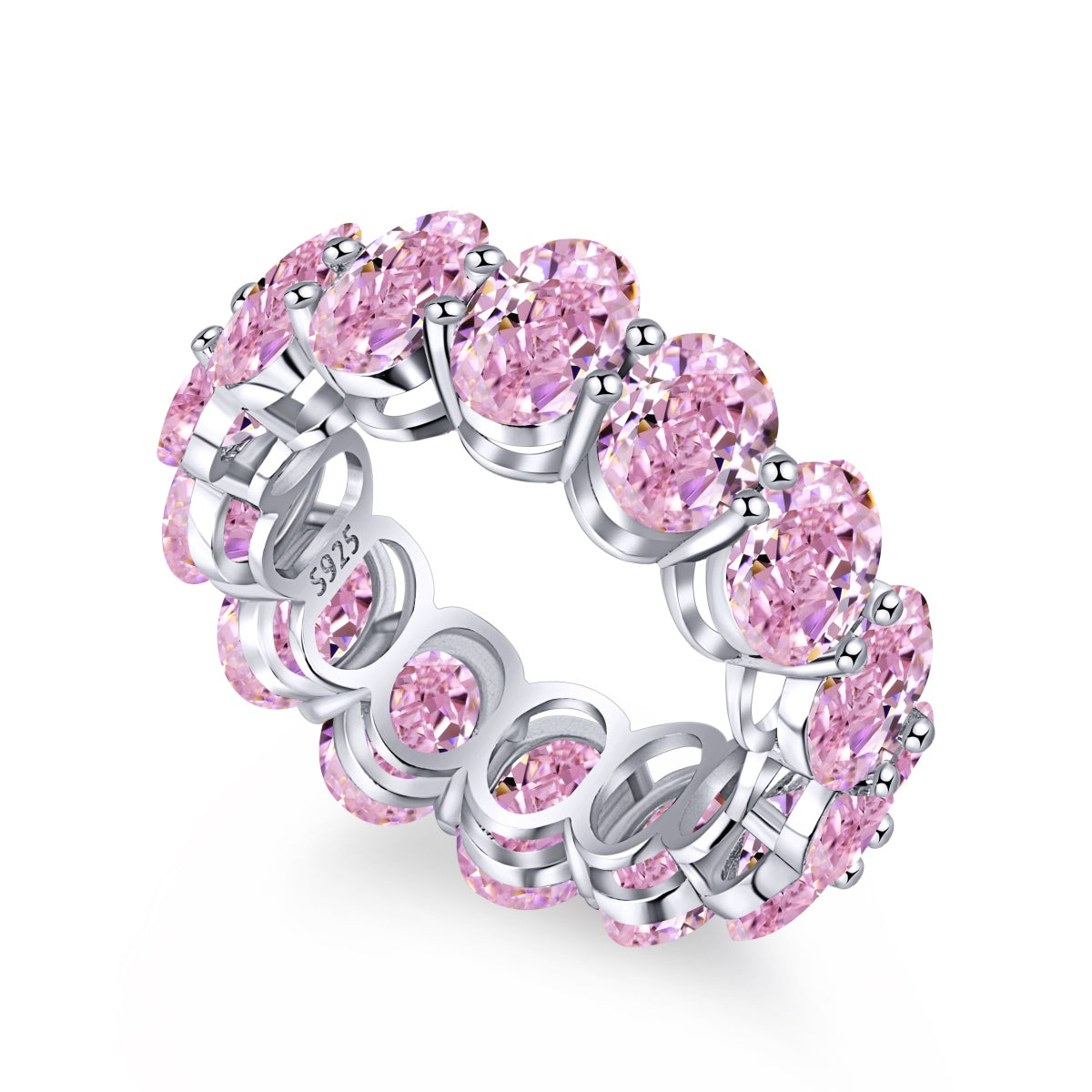 [AuraEcho]Dainty Elongated Cushion Cut Tennis Ring