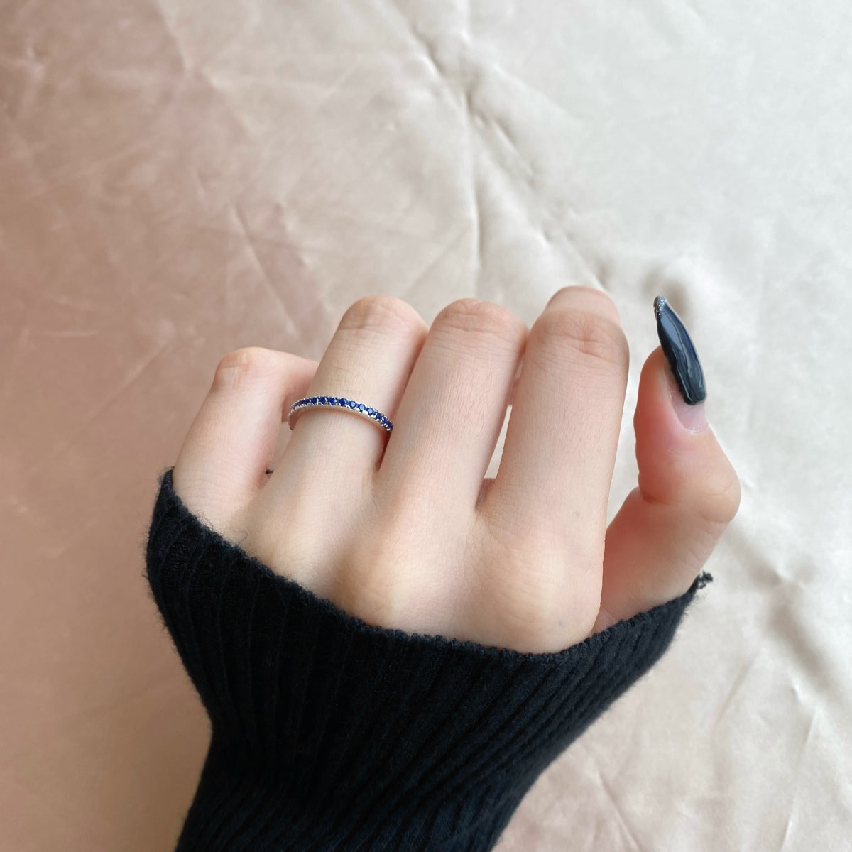 [AuraEcho]Delicate Sparkling Round Cut Daily Ring
