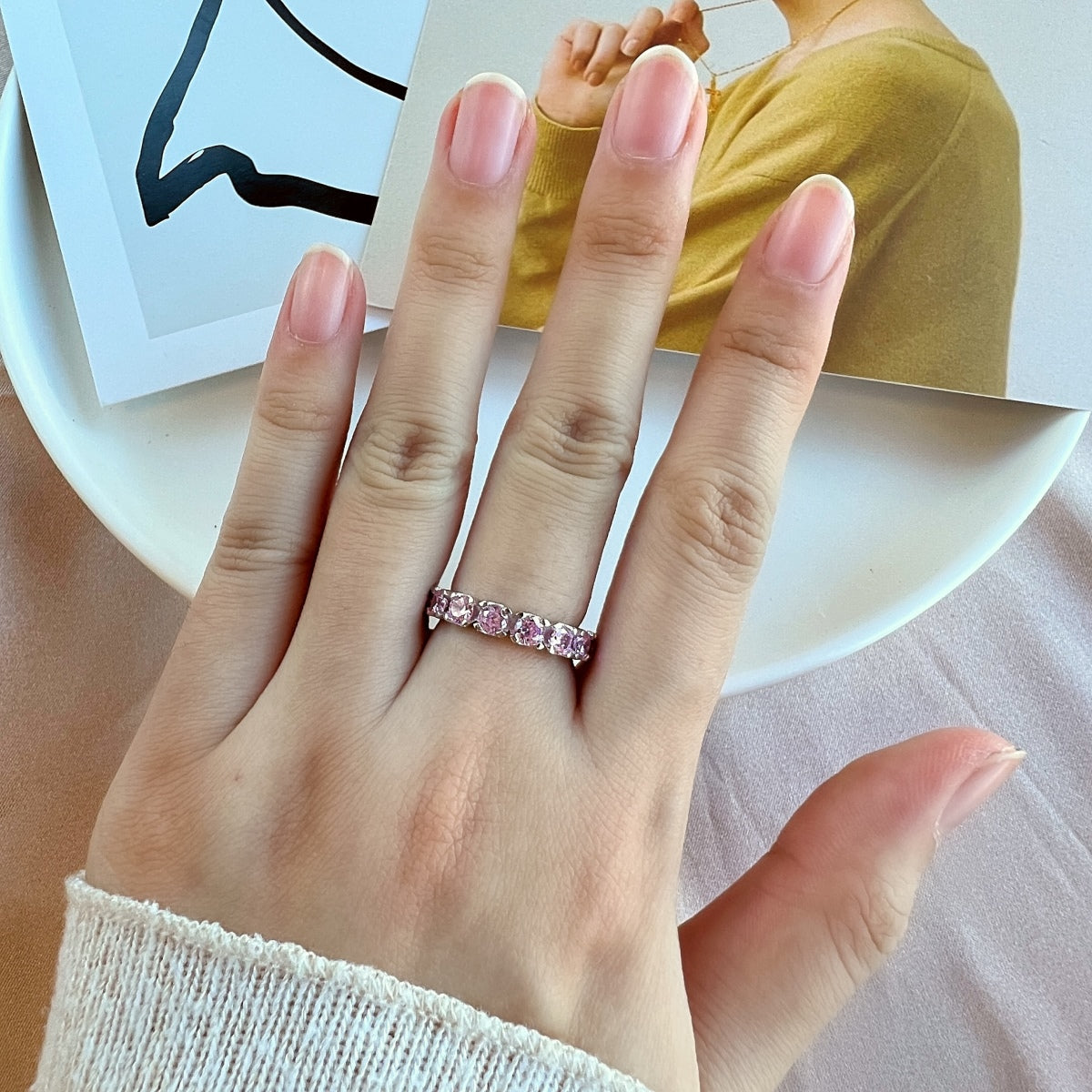 [AuraEcho]Eternity Round Cut Tennis Ring