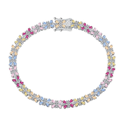 [AuraEcho]Radiant Colorful Emerald Cut Party Bracelet