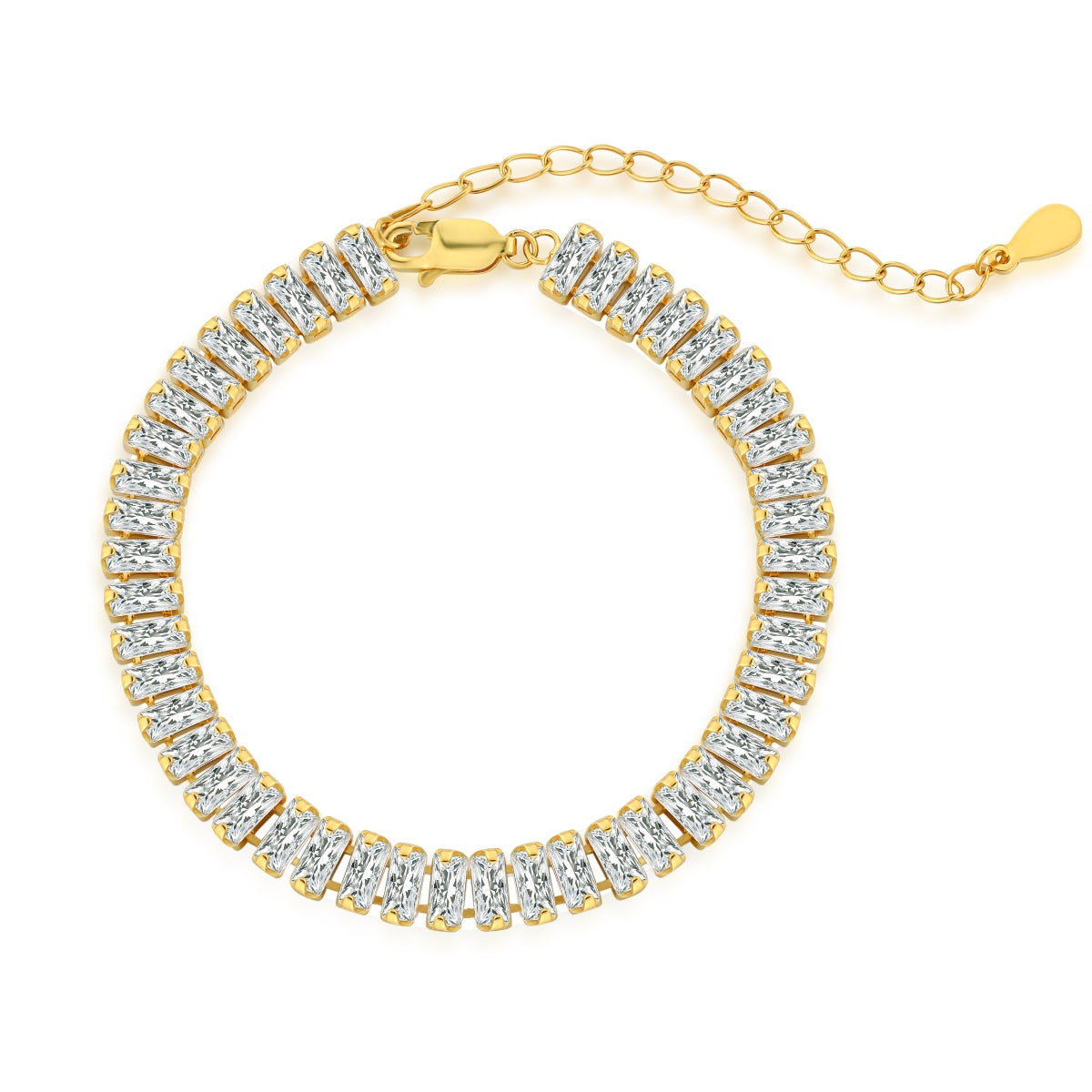 [AuraEcho]Exquisite Emerald Cut Daily Bracelet