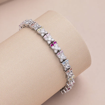[AuraEcho]Unique Colorful Flower Shape Daily Bracelet