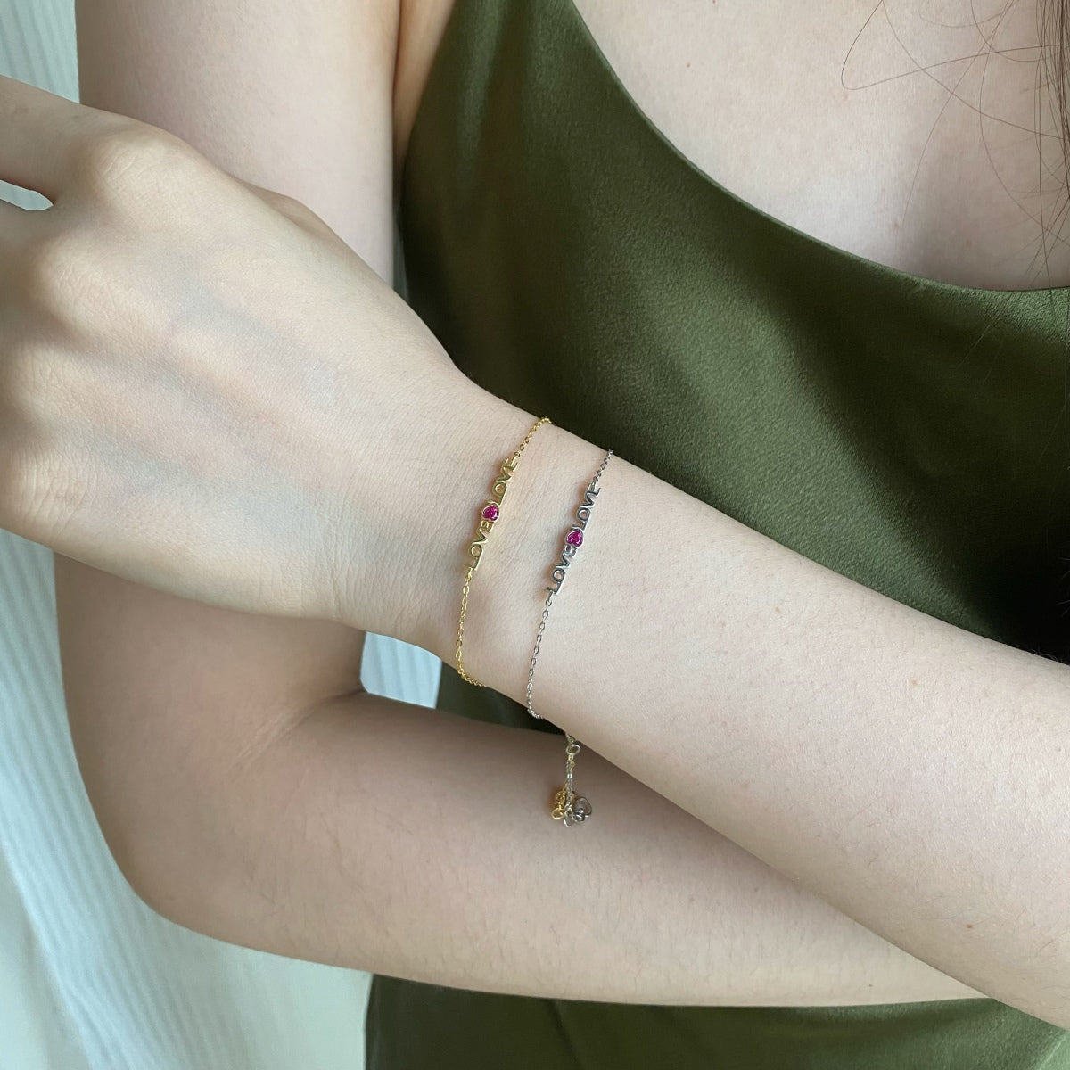 [AuraEcho]Romantic Heart Shape Lover Bracelet