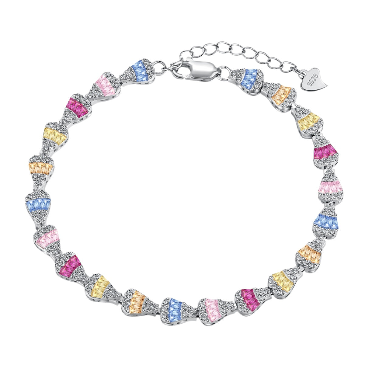 [AuraEcho]Radiant Water Drop Shape Daily Bracelet