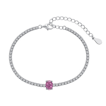 [AuraEcho]0.75 Carat Exquisite Oval Cut Daily Bracelet