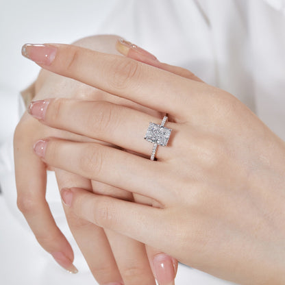[AuraEcho]4.0 Carat Luxurious Engagement Ring