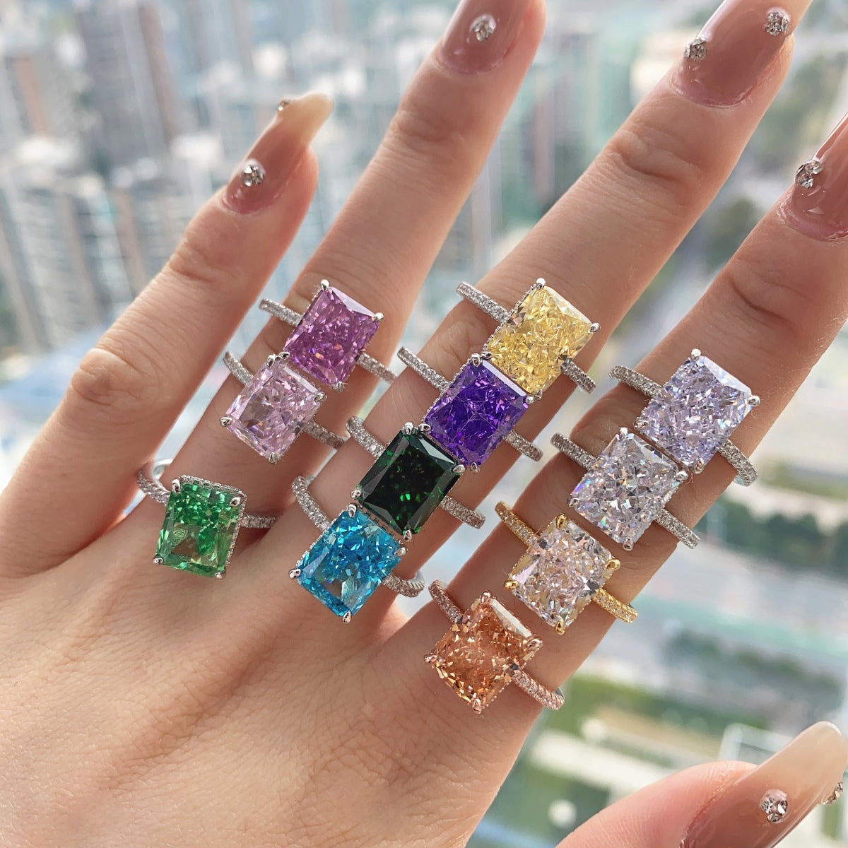[AuraEcho]4.0 Carat Luxurious Engagement Ring