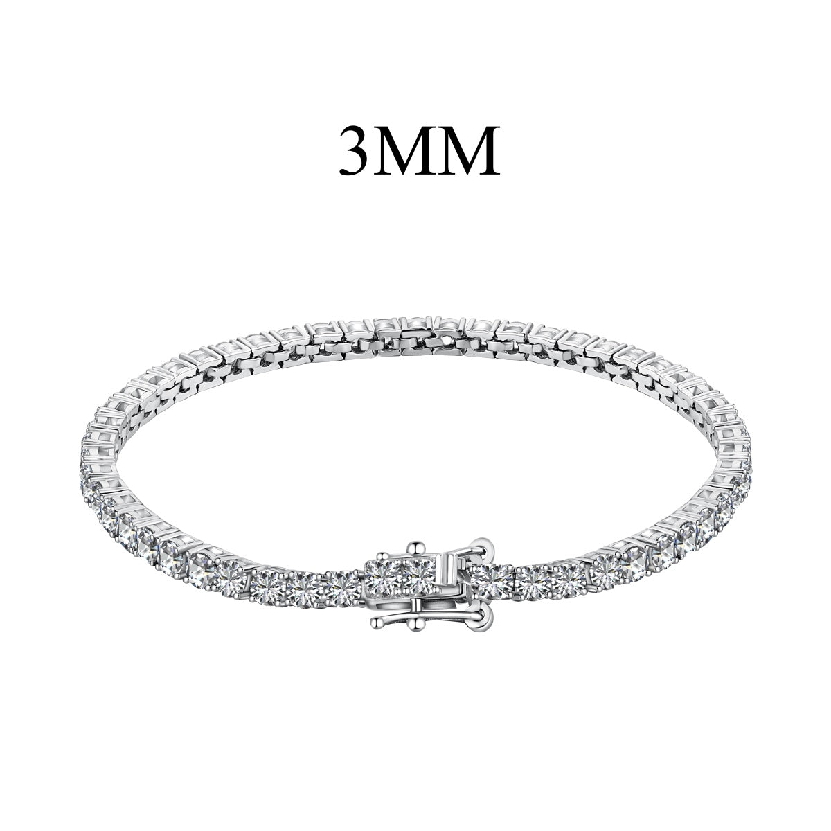 [AuraEcho]Radiant Colorful Round Cut Party Bracelet