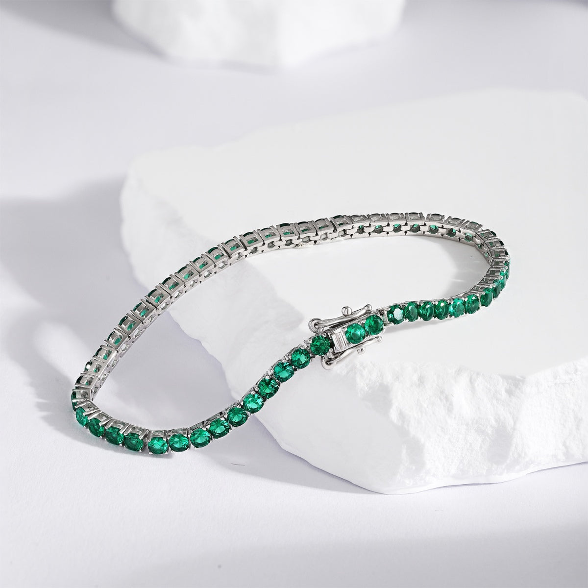 [AuraEcho]Radiant Colorful Round Cut Party Bracelet