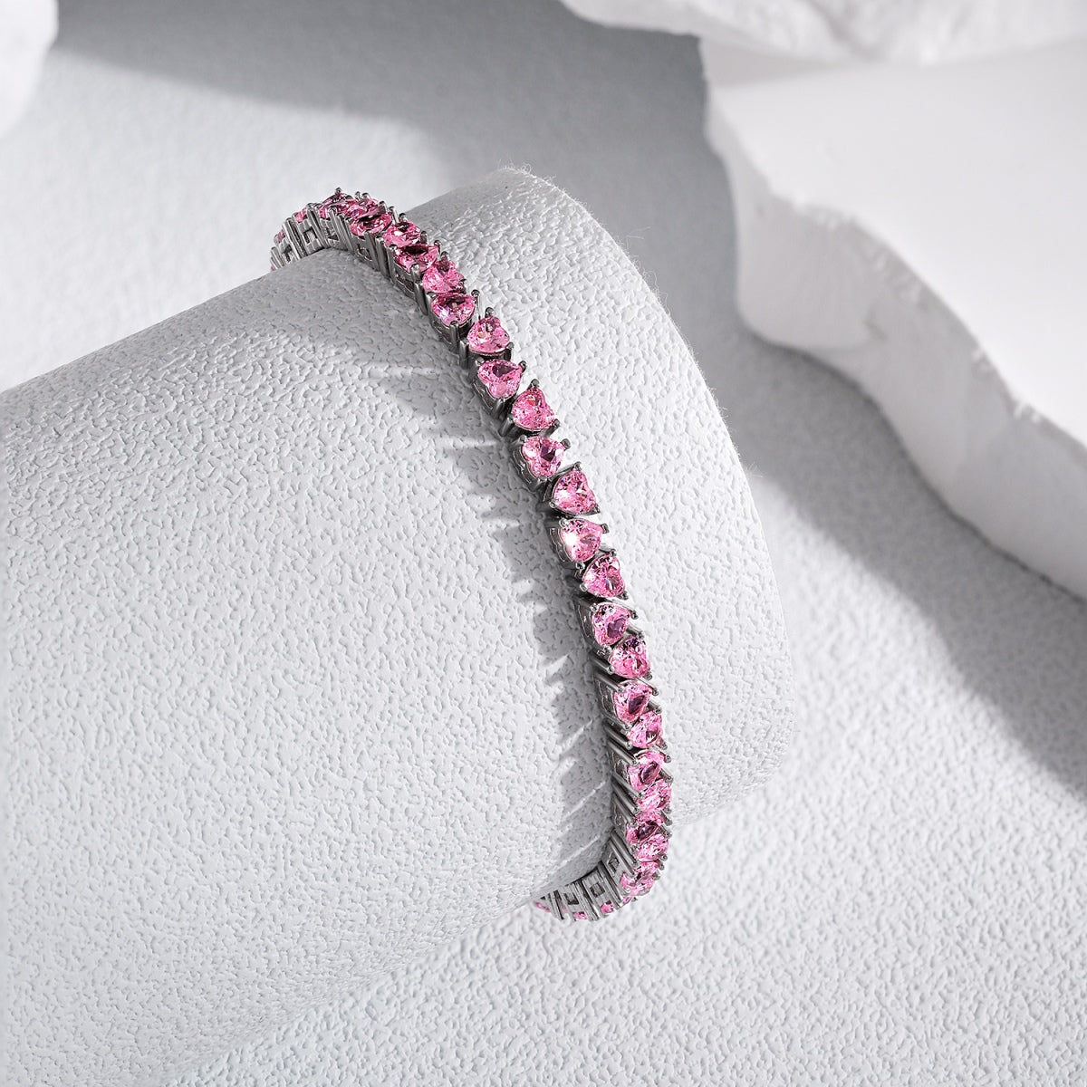 [AuraEcho]Dazzling Romantic Heart Shape Lover Bracelet