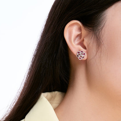 [AuraEcho]Exquisite Flower Shape Daily Earrings