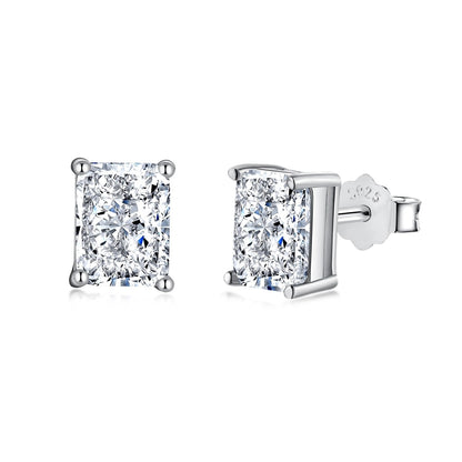 [AuraEcho]Radiant Luxurious Princess Cut Daily Earrings