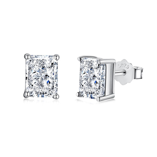 [AuraEcho]Radiant Luxurious Princess Cut Daily Earrings