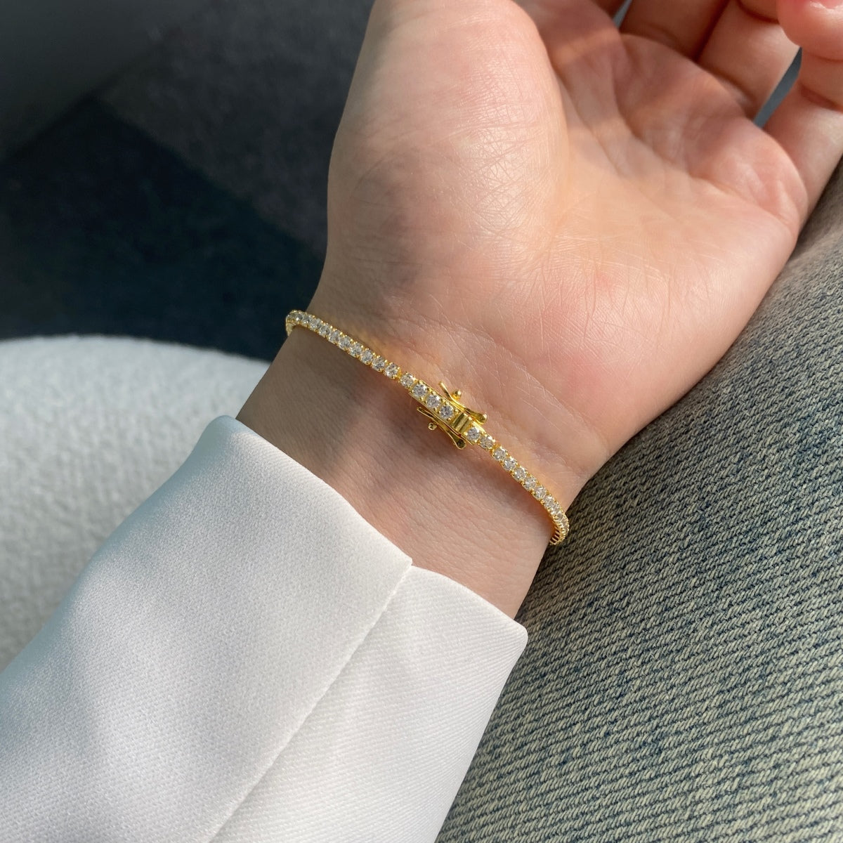 [AuraEcho]Radiant Colorful Round Cut Party Bracelet
