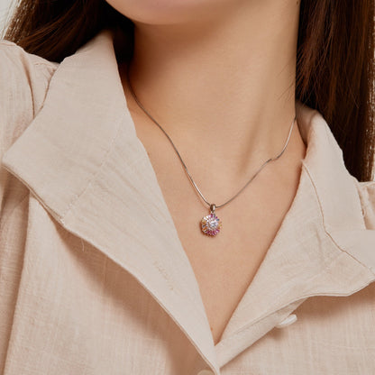 [AuraEcho]Charming Flower Colorful Necklace