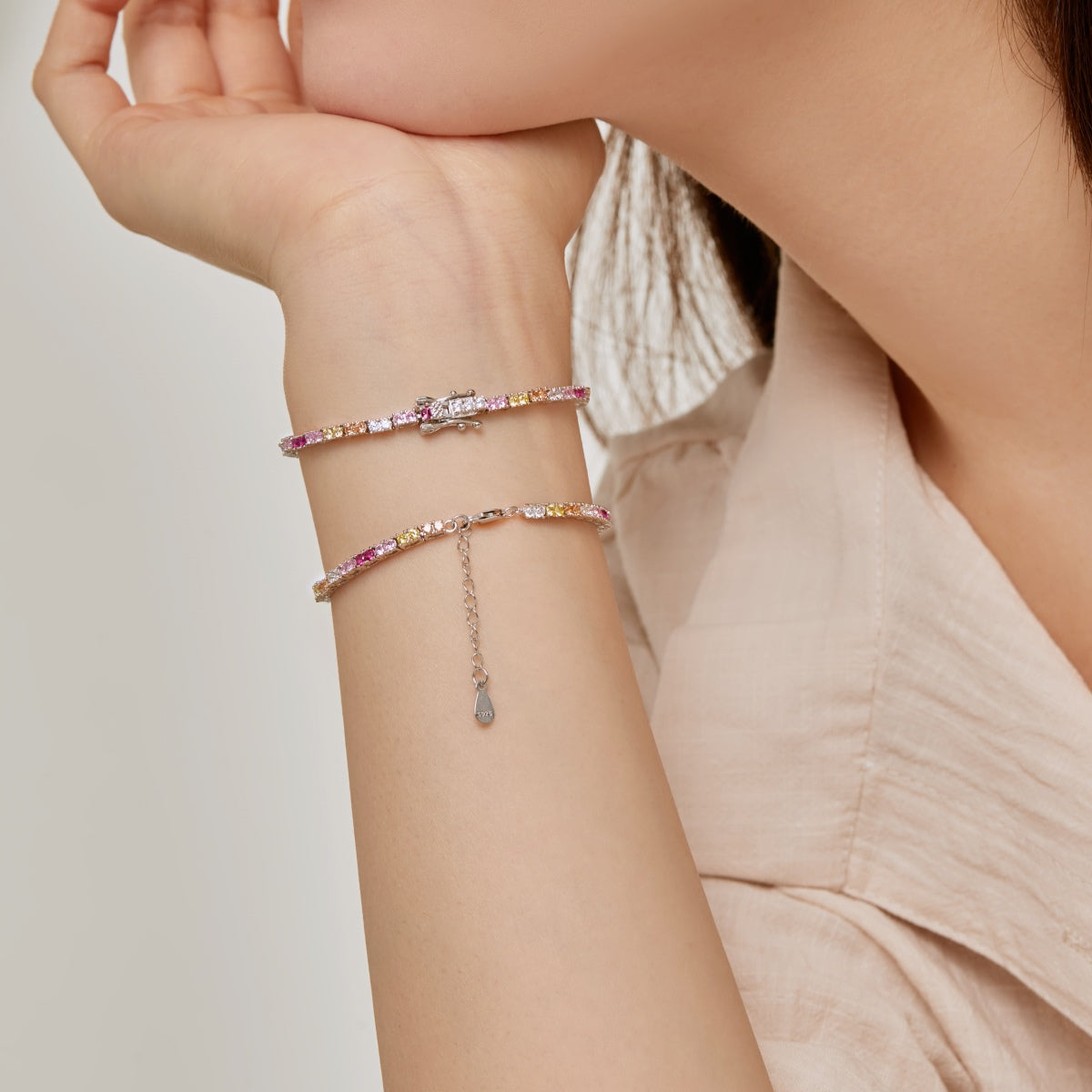 [AuraEcho]Delicate Romantic Heart Shape Lover Bracelet