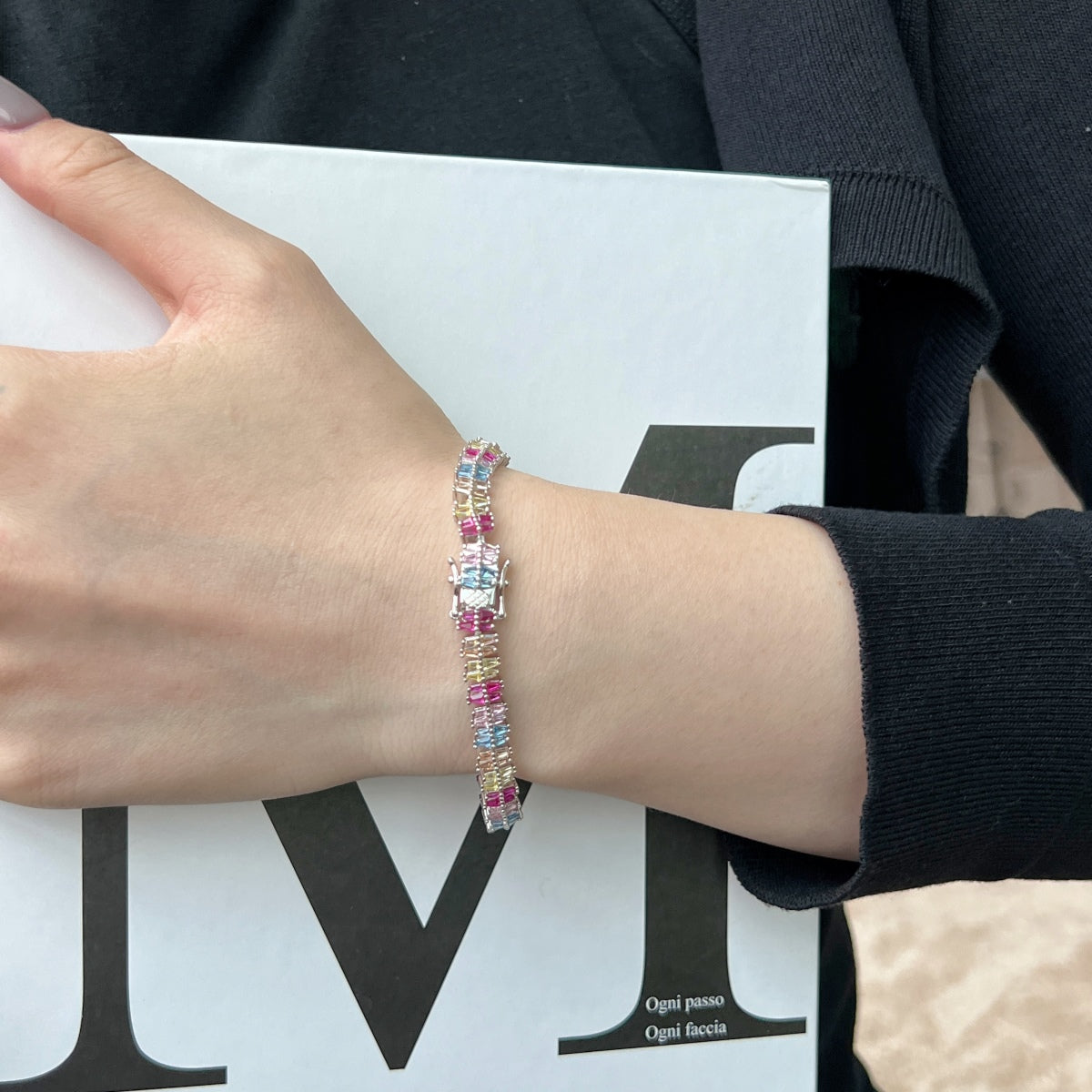 [AuraEcho]Sparkling Exquisite Multi Cut Party Bracelet