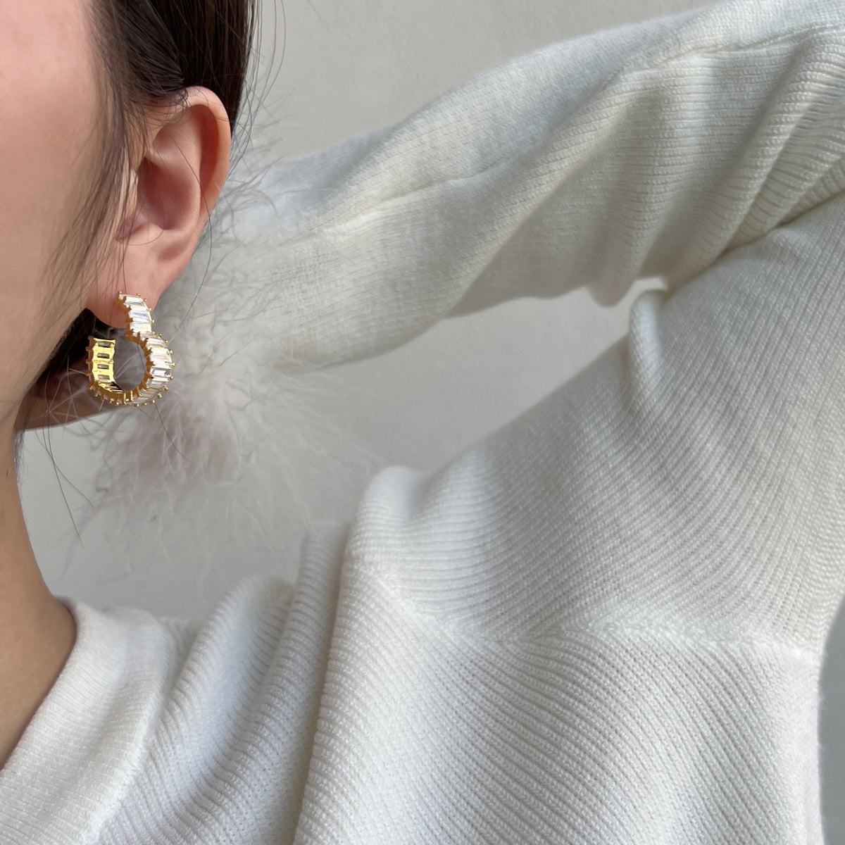 [AuraEcho]Radiant Heart Cutout Earrings