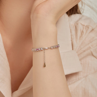 [AuraEcho]Delicate Colorful Multi Cut Daily Bracelet