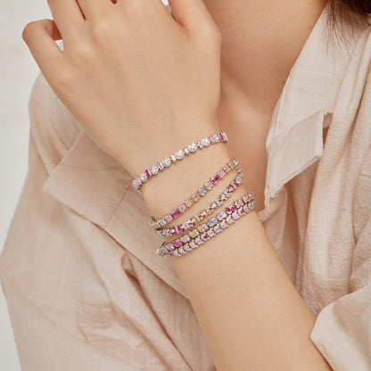[AuraEcho]Delicate Colorful Multi Cut Daily Bracelet