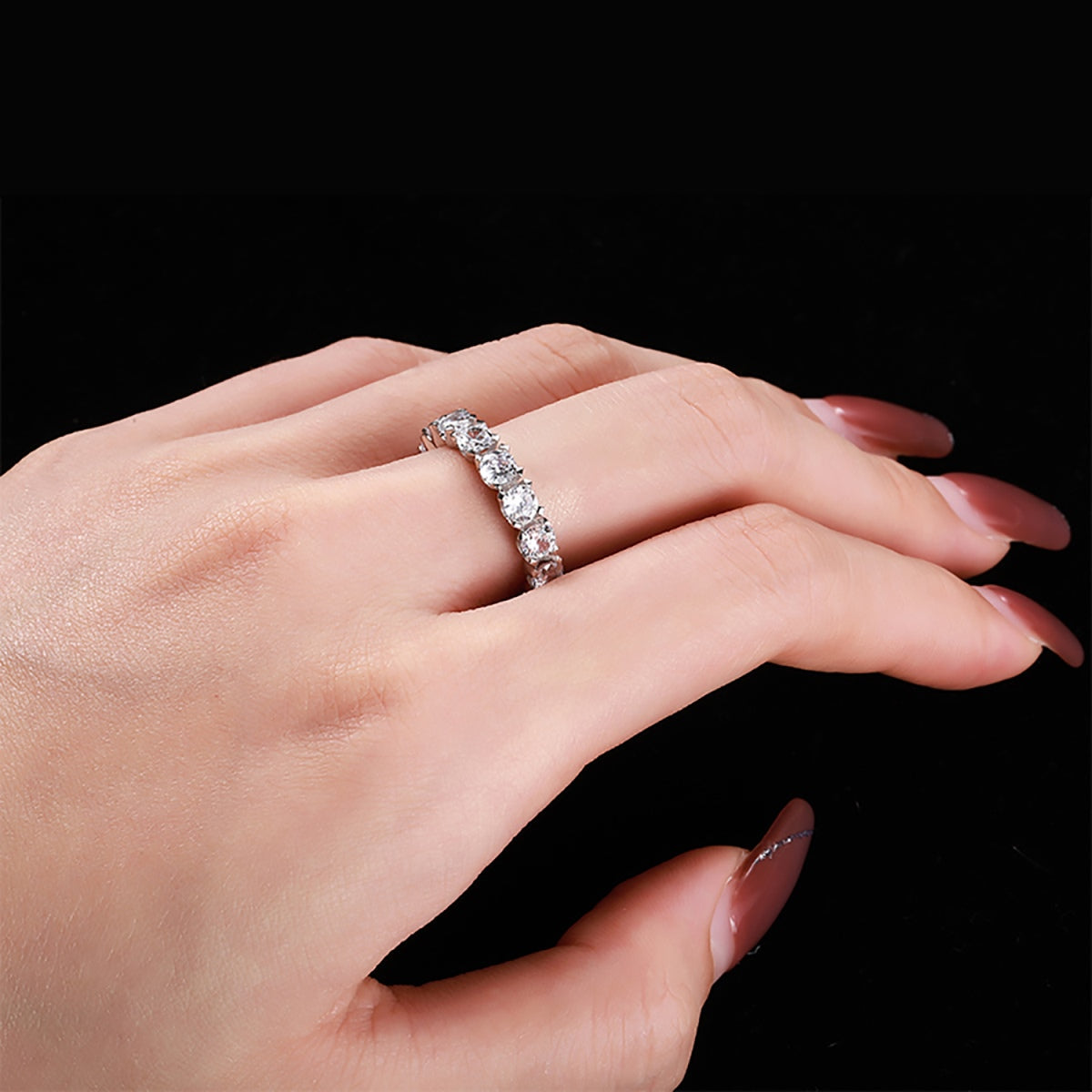 [AuraEcho]Eternity Round Cut Tennis Ring