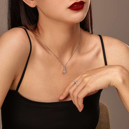 [AuraEcho]Delicate Water Drop Shape Fashion Necklace