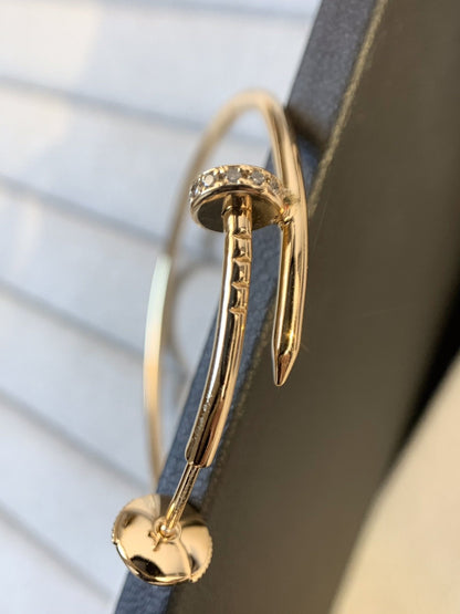 [AuraEcho]JUSTE EARRINGS GOLD DIAMONDS 1.8MM