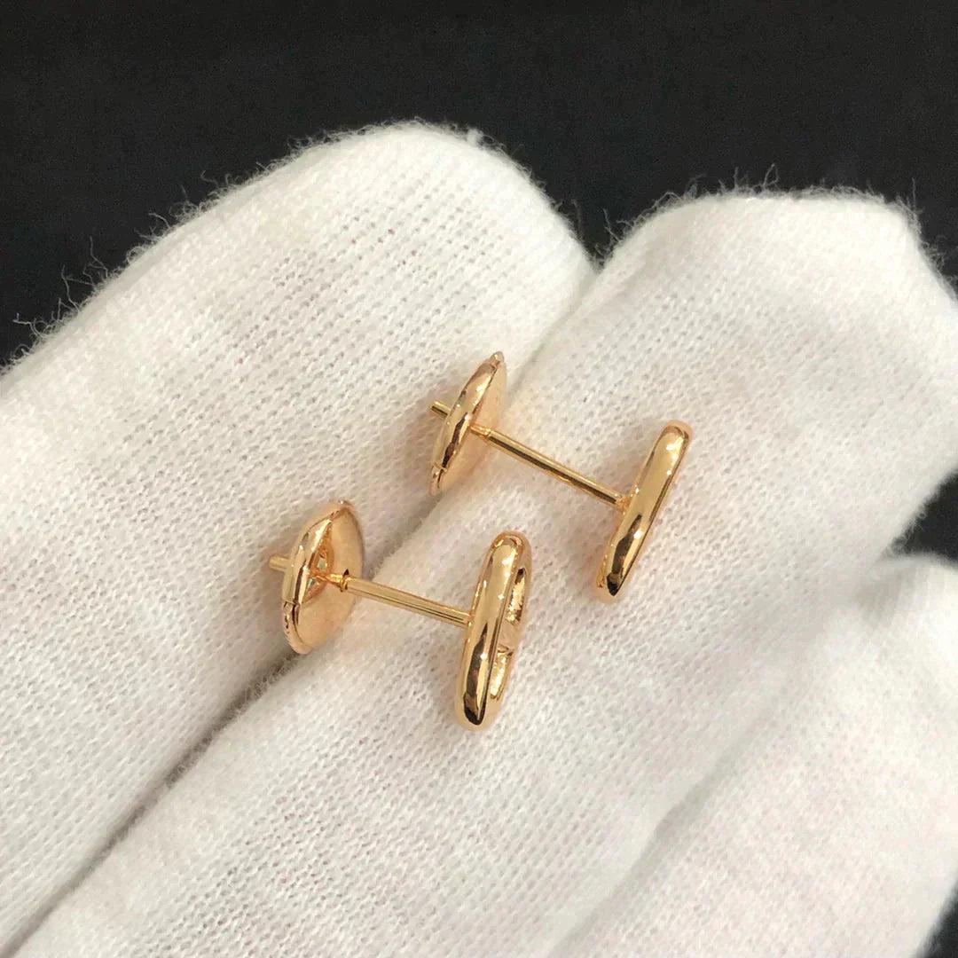[AuraEcho]CHAINE SMALL EARRINGS GOLD AND SILVER