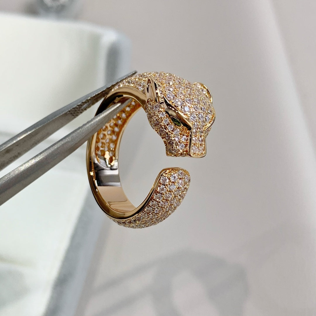 [AuraEcho]PANTHERE PINK GOLD DIAMOND RING