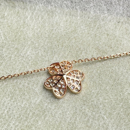 [AuraEcho]FLOWER DIAMOND NECKLACE