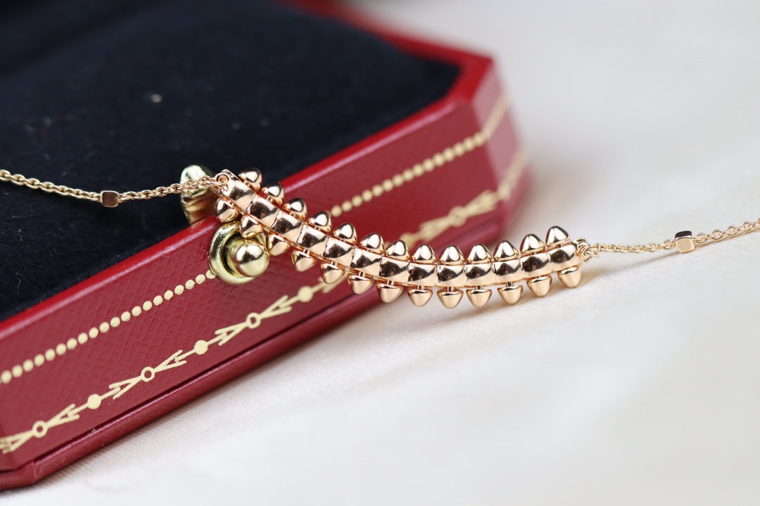 [AuraEcho]CLASH PINK GOLD NECKLACE