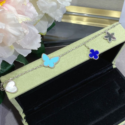 [AuraEcho]LUCKY SPRING SILVER BRACELET 4 MOTIF