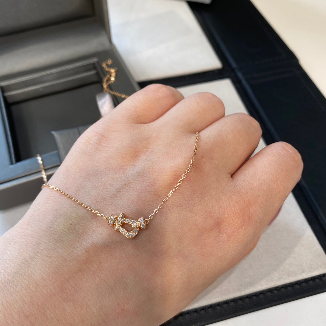 [AuraEcho]FORCE 10 DIAMOND PINK GOLD NECKLACE MINI MODEL