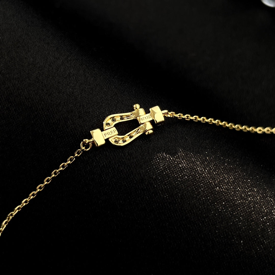 [AuraEcho]FORCE 10 FULL DIAMOND BUCKLE CHAIN LINK MINI MODEL