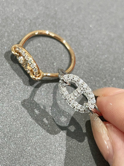 [AuraEcho]RONDE SMALL DIAMOND RING