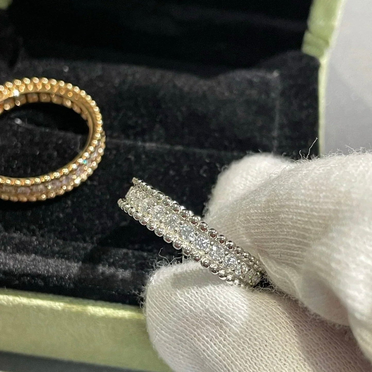 [AuraEcho]PERLEE DIAMOND ROSE GOLD RING