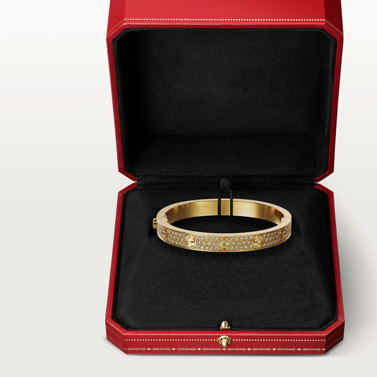 [AuraEcho]LOVE BRACELET 6.1MM DIAMOND-PAVED