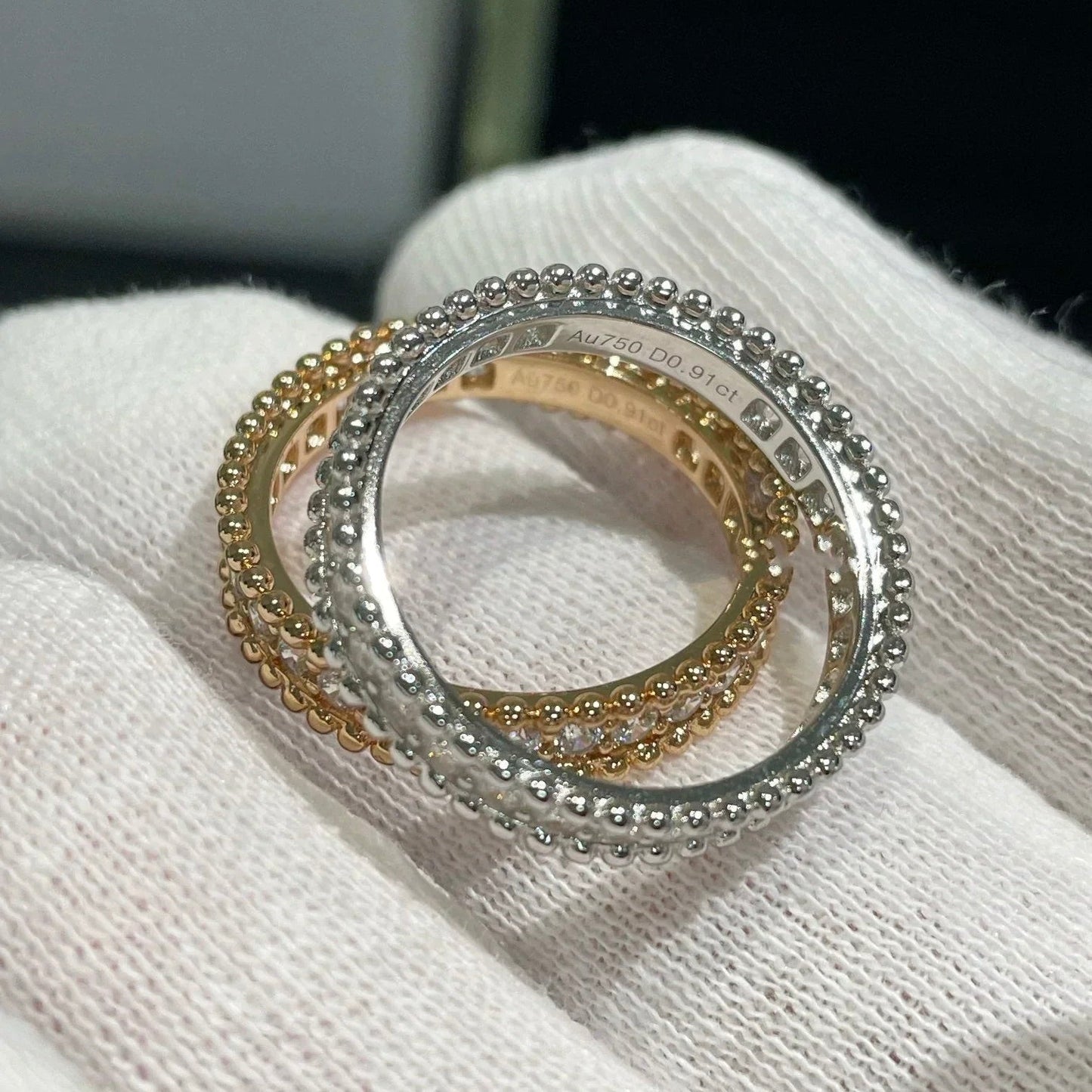 [AuraEcho]PERLEE DIAMOND SILVER RING