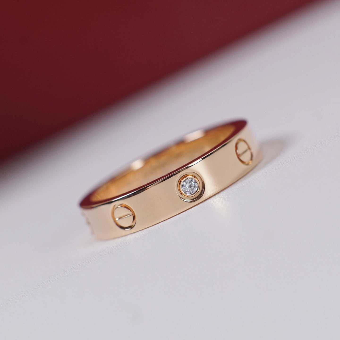 [AuraEcho]LOVE 4MM 1 DIAMOND RING