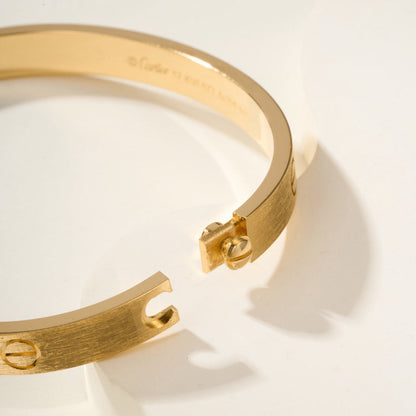 [AuraEcho]LOVE BRACELET 6.1MM BRUSHED